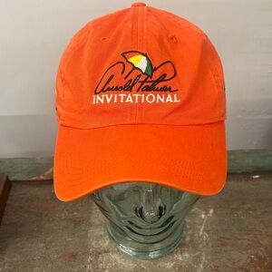 Orange Arnold Palmer Golf Invitational Hat, adjustable back